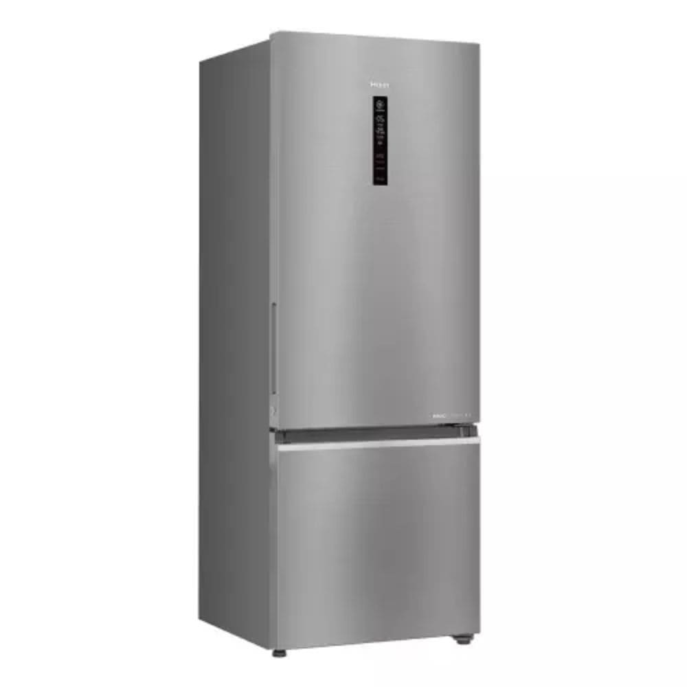 Haier 325L 2 Star Inverter Frost Free Double Door Bottom Mount Refrigerator (HRB 4052BISA P Inox Steel)