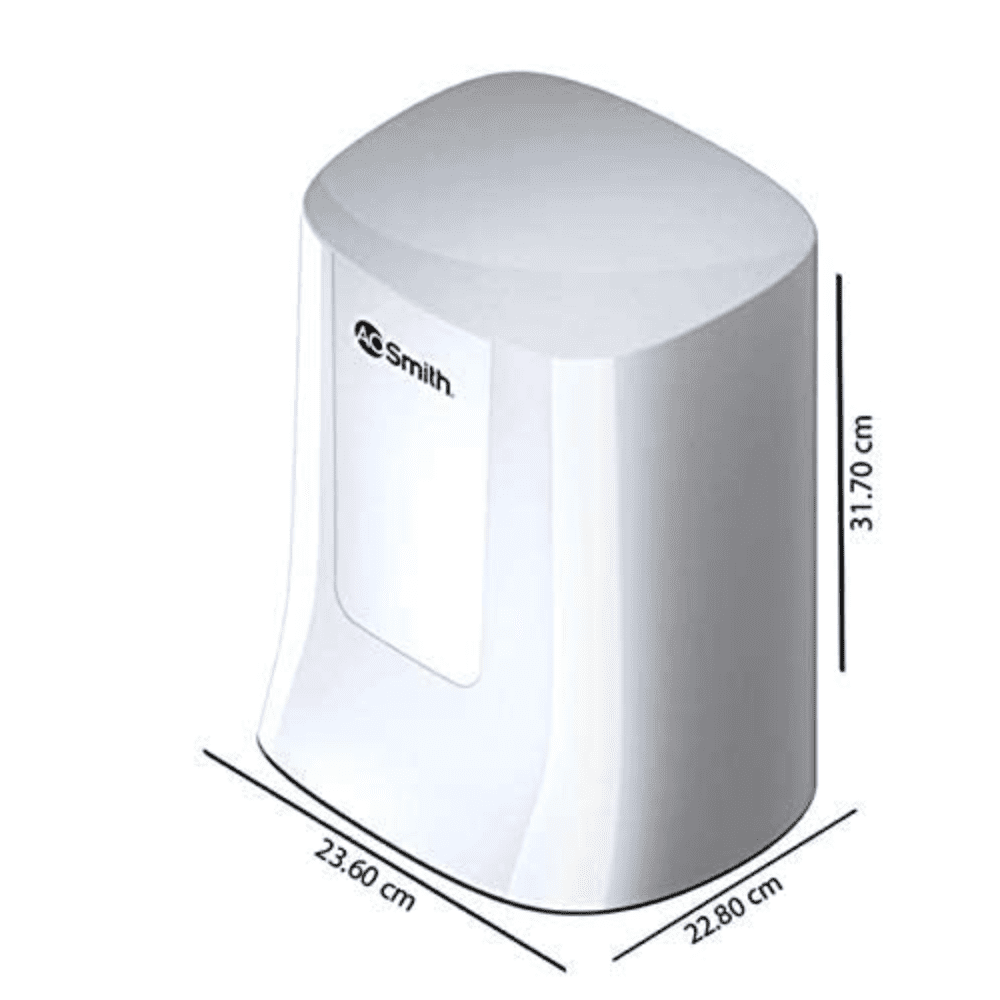 AO Smith 3 Ltrs Wall Mounting Instant Water Heater (MiniBot 3l,White)