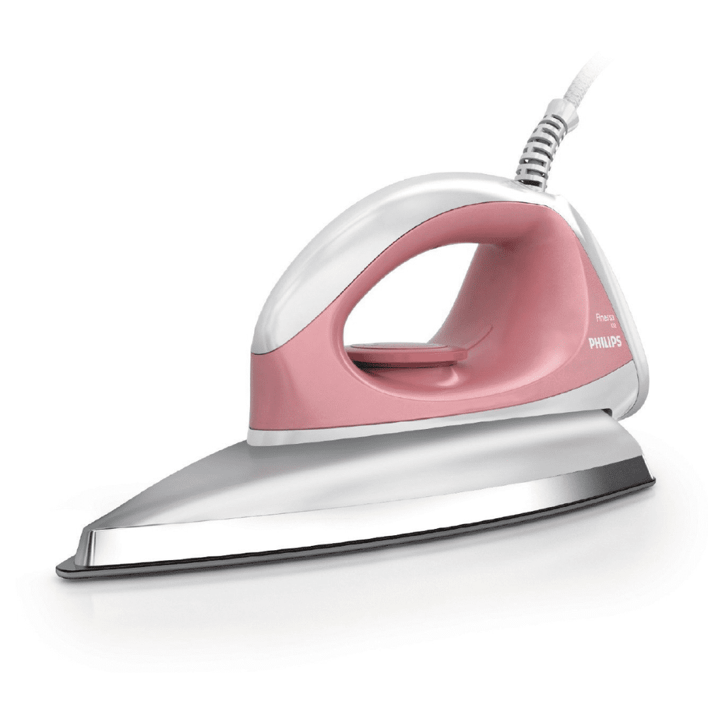 Philips GC102/01, 750 Watt, Dry Iron With Indicator Light (Pink & Silver)