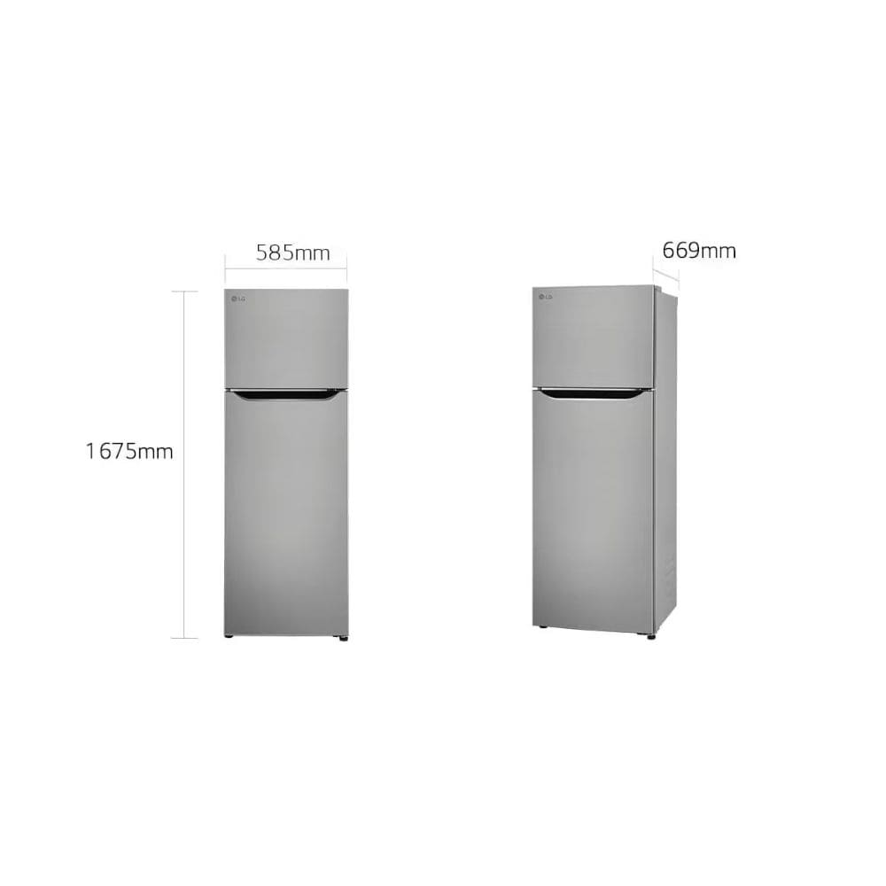 LG 322 Litres 1 Star Frost Free Double Door Refrigerator (GLT3216NFDS, Dazzle Steel)