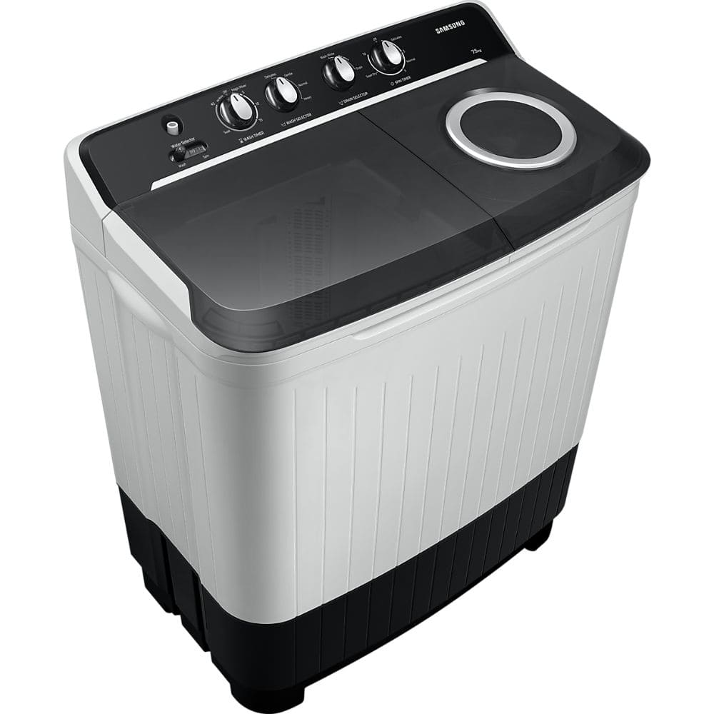 Samsung 9 Kg 5 Star Semi-Automatic Top Load Washing machine (WT90C4260GG,Black & White)