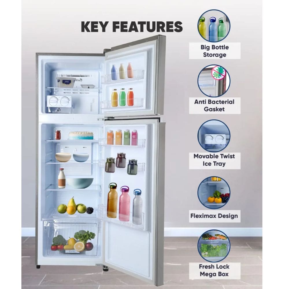 Lloyd 260 Ltrs 3 Star, Inverter Frost Free, Double Door Refrigerator (GLFF293AMSC1PC)