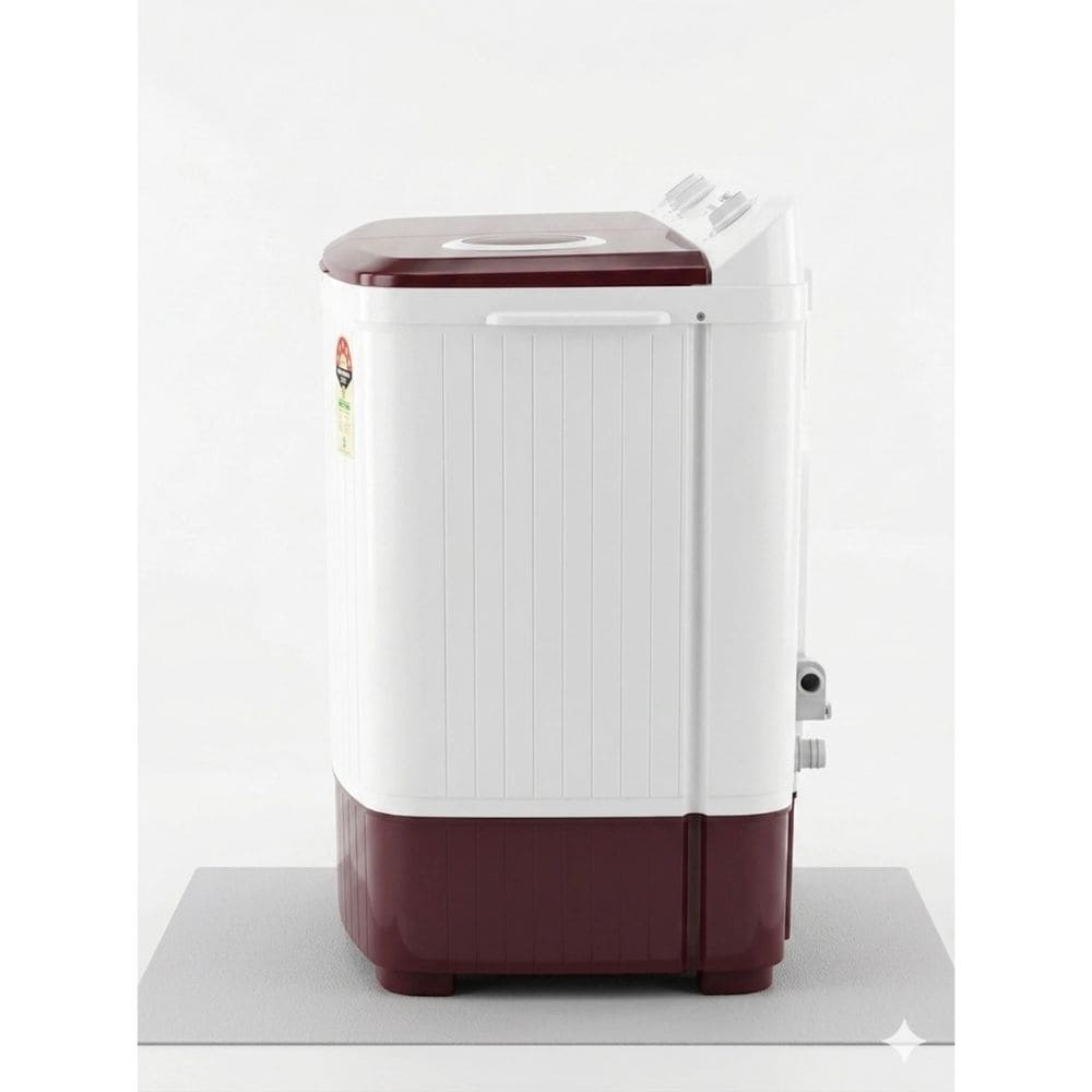 Haier 7 Kg 5 Star Semi-Automatic Top Load Washing Machine (HTW70-1217BR,White)