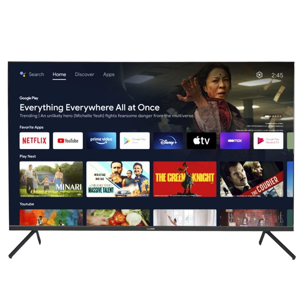 Lloyd 43QX600G, 43 Inches Full HD LED Smart TV, Black