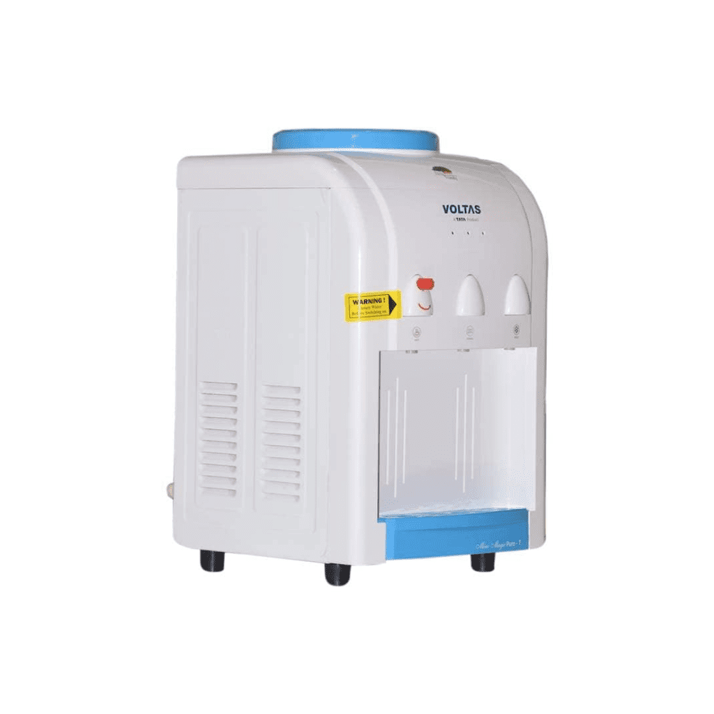 Voltas Mini Magic Pure-T, 500-Watt Table Top Water Dispenser, White & Blue