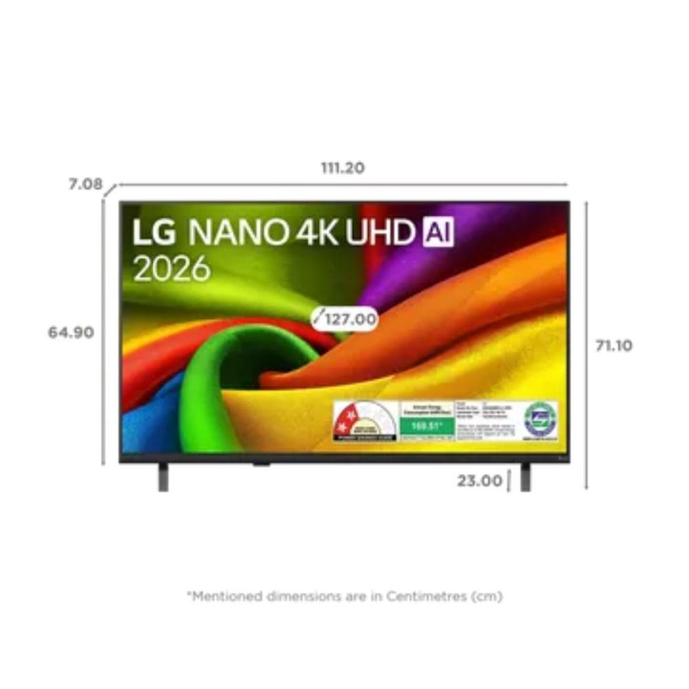 LG 50NU885BPLA, 50 Inches 4K Ultra HD Nanocell Smart TV, Black