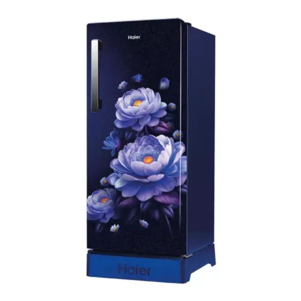 Haier 190 Ltrs, 5 Star Direct Cool Single Door Refrigerator (HRD 2115PMBA N, Marine Blossom)
