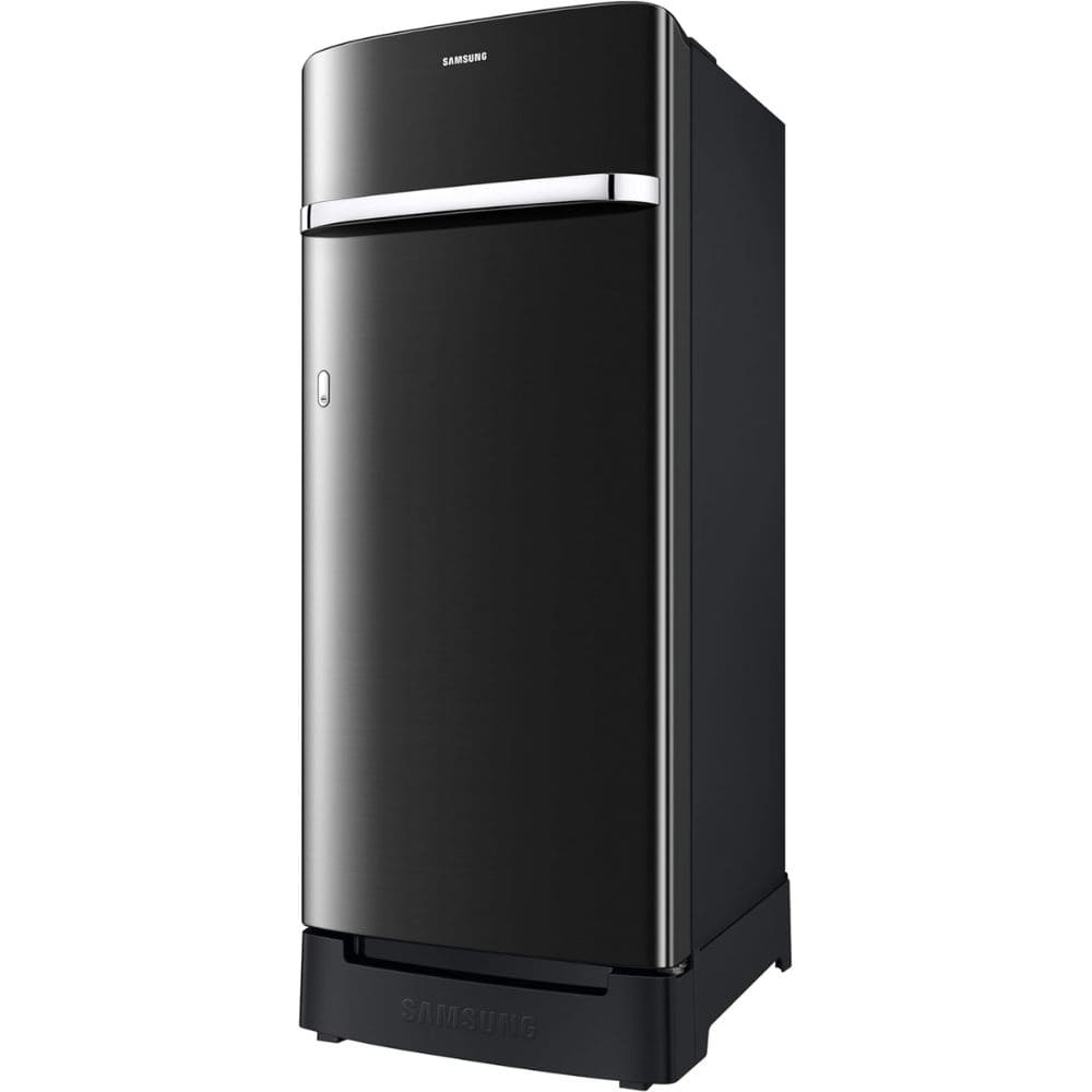 Samsung  RR23D2H23BX, 215 Ltrs 3 Star Inverter Direct Cool Single Door Refrigerator, Luxe Black