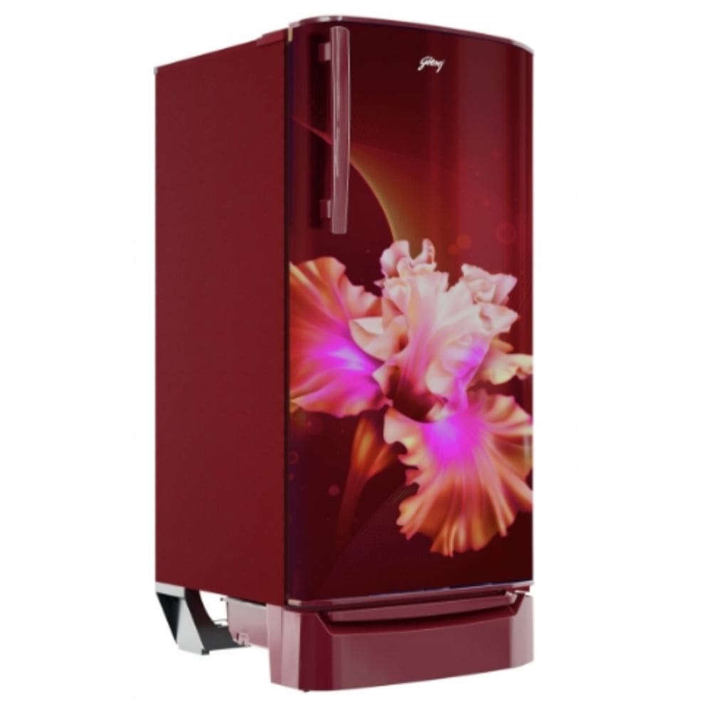 Godrej 180 Ltrs 2 Star Inverter Single Door Refrigerator (RD ERIOPLS 205A THF CH, Coral Wine)