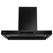 Glen 6053 BL BLDC AC, 90 cm 1400 m3/hr Auto Clean Wall Mounted Chimney, Filterless Inverter (Black)