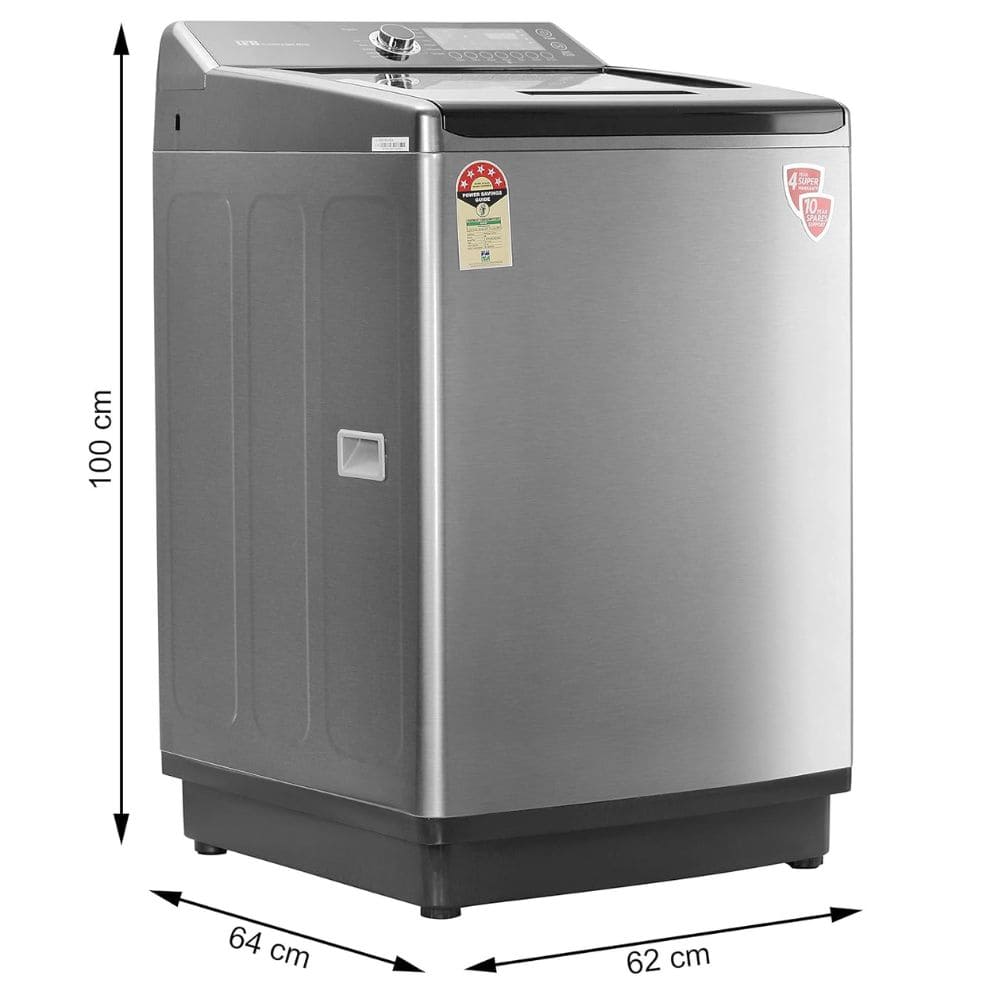 IFB 9.5 Kg 5 star Fully-Automatic Top Load Washing Machine Appliance (TL-SDIN 9.5KG AQUA,Grey)