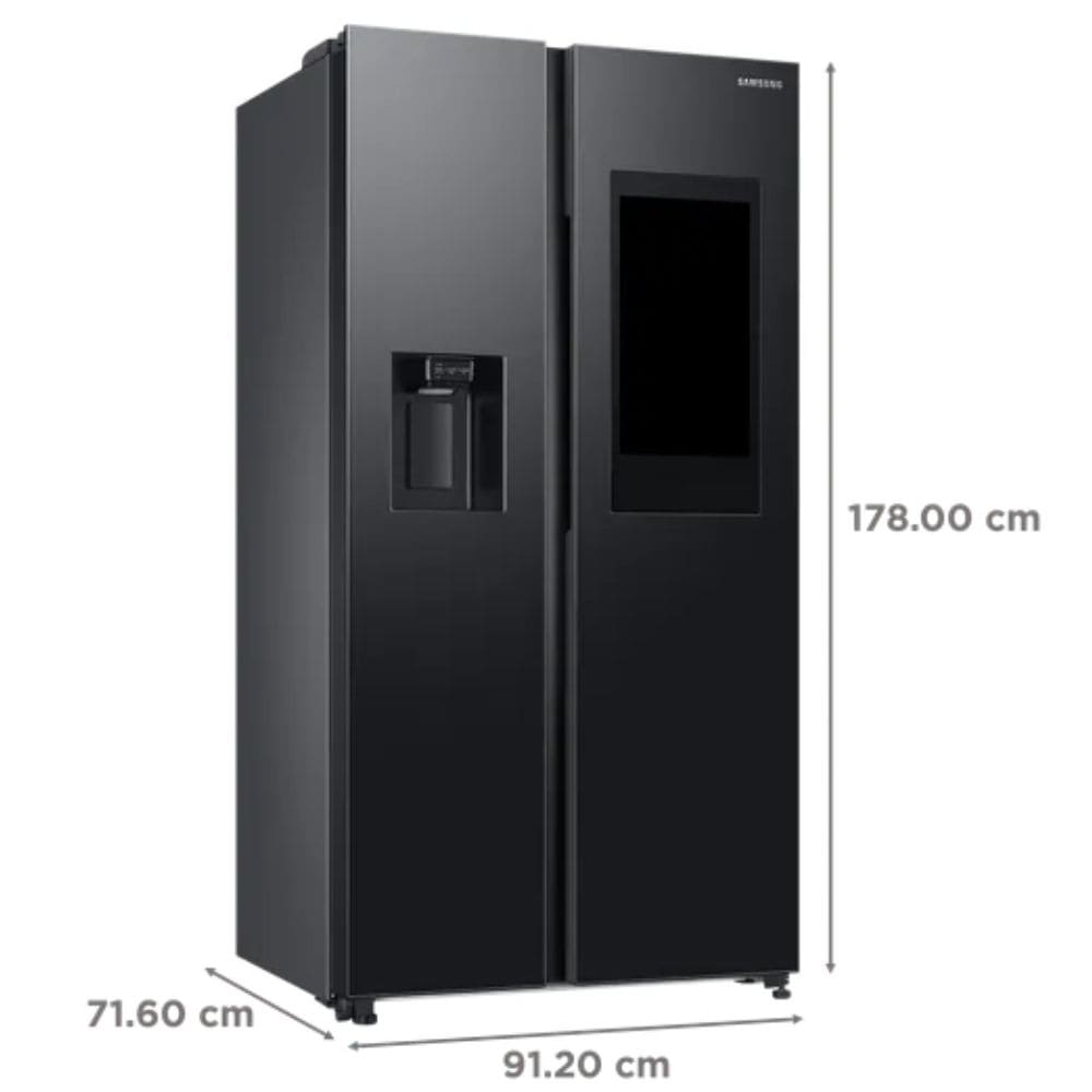 Samsung 650 Ltrs 3 Star, Digital Inverter Frost Free, Side-by-Side Refrigerator (RF65DG90BDSG))