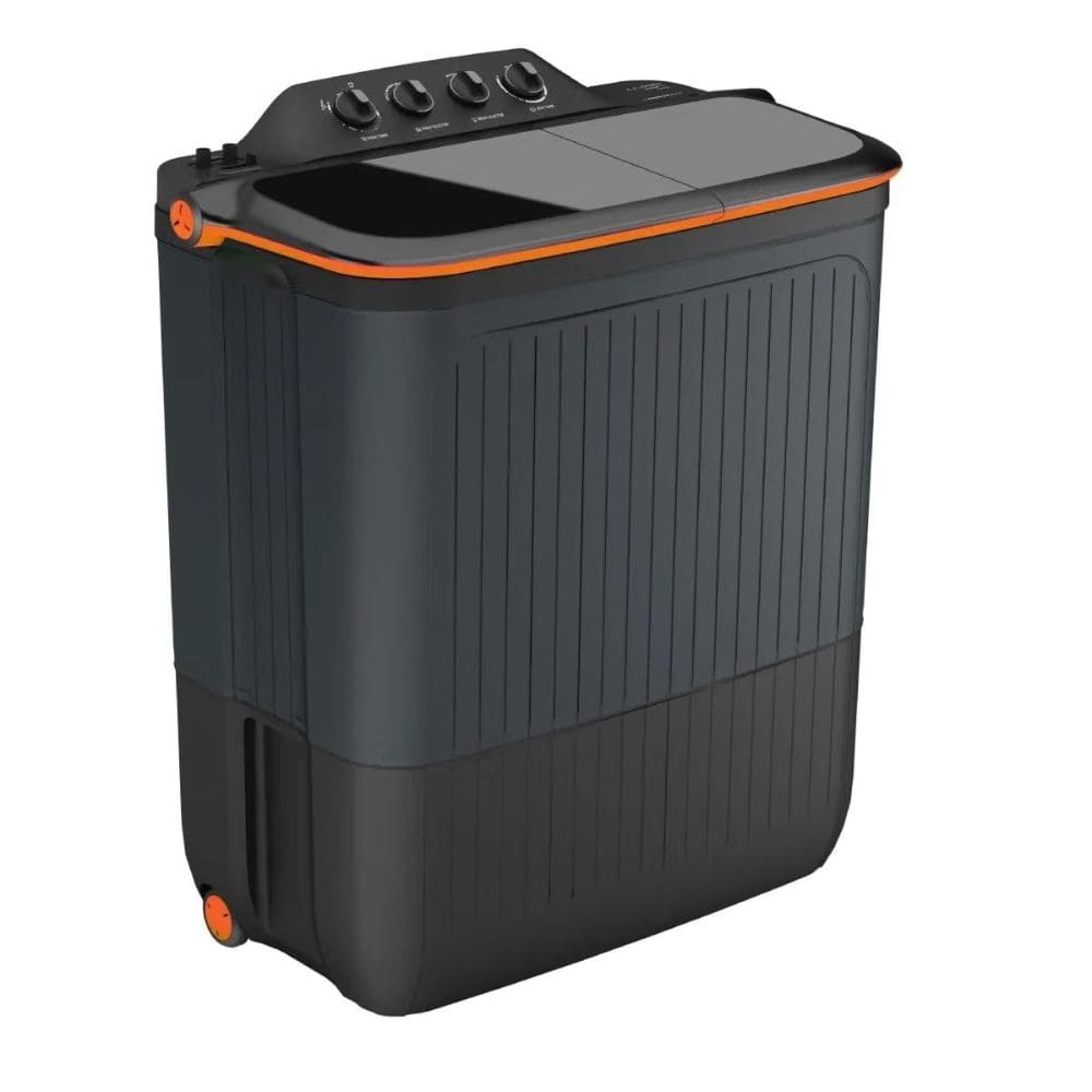 Lloyd 8 Kg 5 Star Semi-Automatic Top Load Washing Machine (GLWS805EXAVG,Grey)