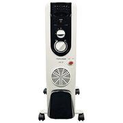 Morphy Richards 9 Straight Fins, 2400 Watts Oil Filled Radiator Room Heater with PTC Fan (OFR 9F, White)