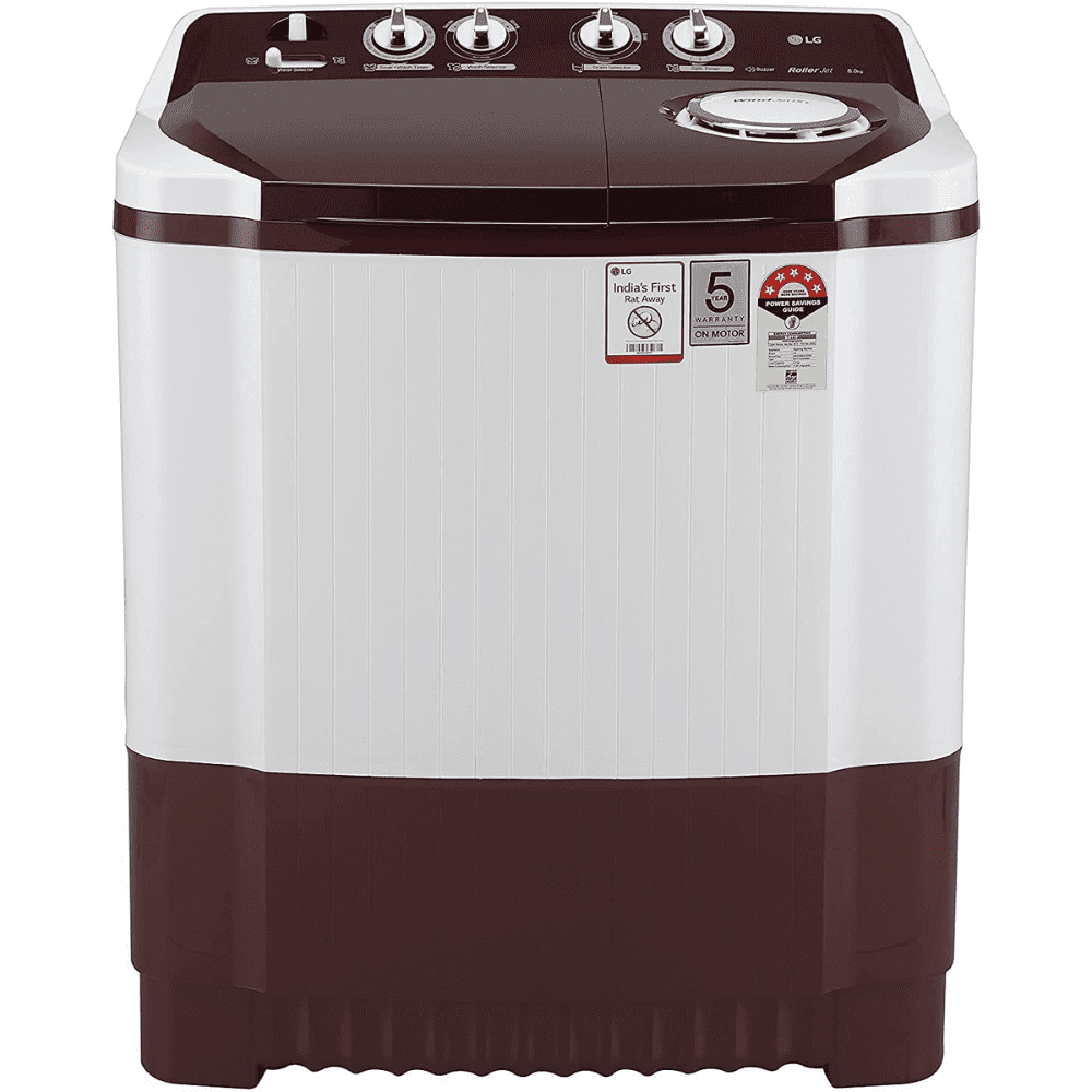 LG 7.5 Kg 5 Star Semi-Automatic Top Load Washing machine (P7510RRAZ, Maroon )