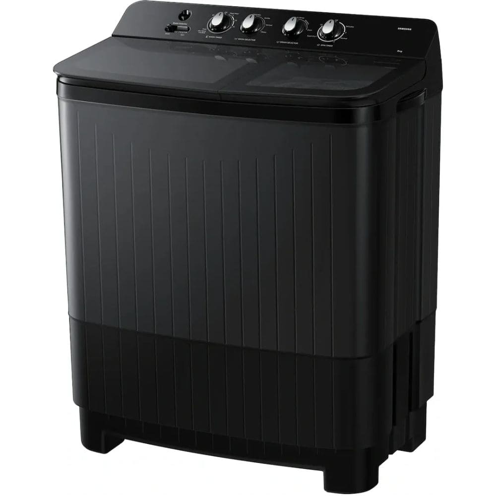 Samsung 8 Kg 5 Star Semi-Automatic Top Load Washing Machine (WT80F4560GD,Black)