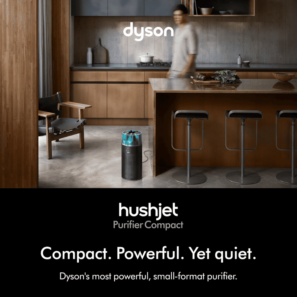 Dyson HushJet Compact, Quiet Air Purifier with App controlled (HJ10 Black & Teal)