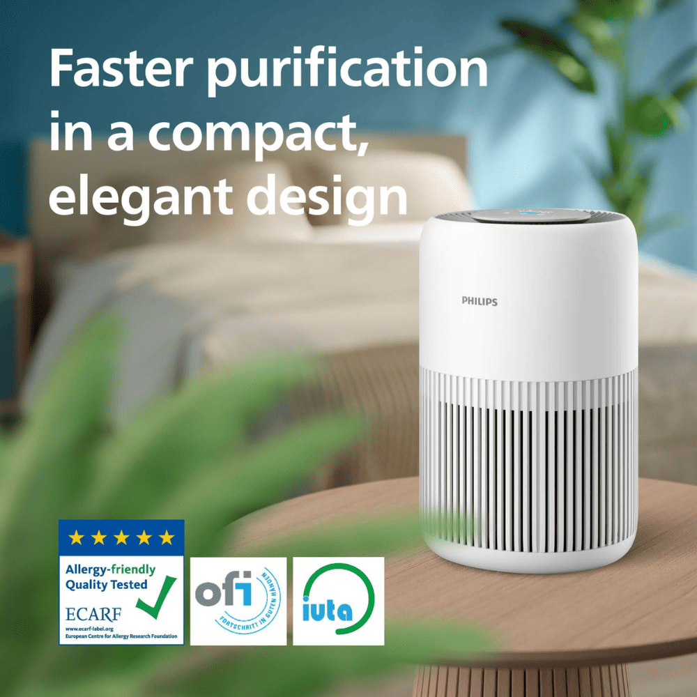 Philips AC0950/60, 3200 Series Smart Air Purifier, HEPA Filter with Wi-Fi (White)