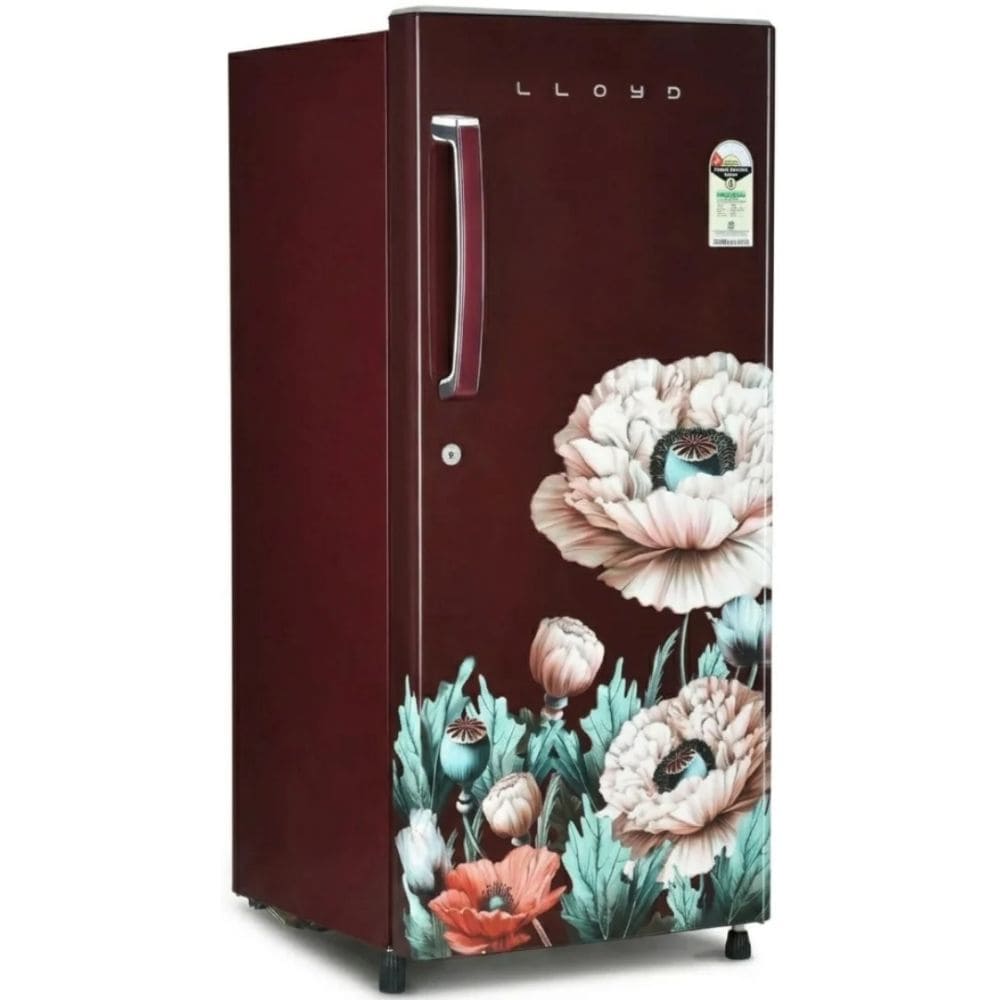 Lloyd 175 Ltrs, 1 Star Direct Cool Single Door Refrigerator (GLDG191AEWCF,Wine)