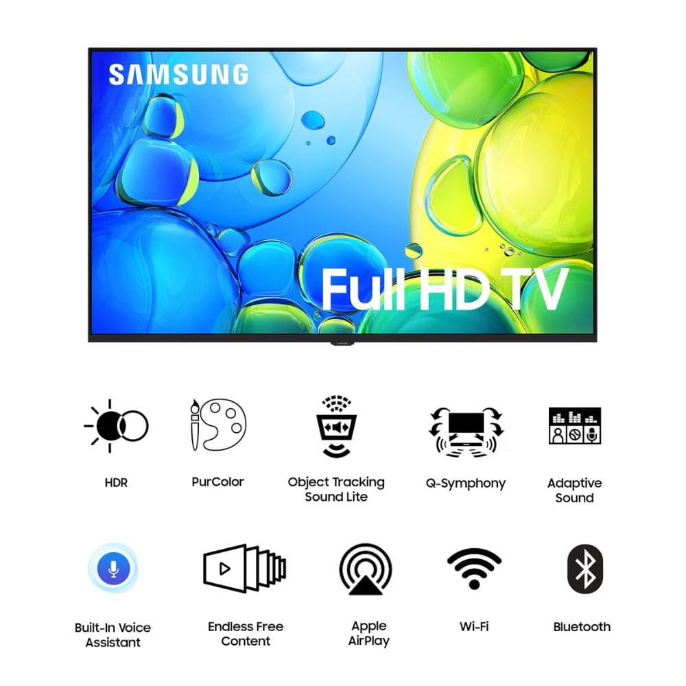 Samsung 43F5500F, 43 Inches Full HD Smart LED TV, Black