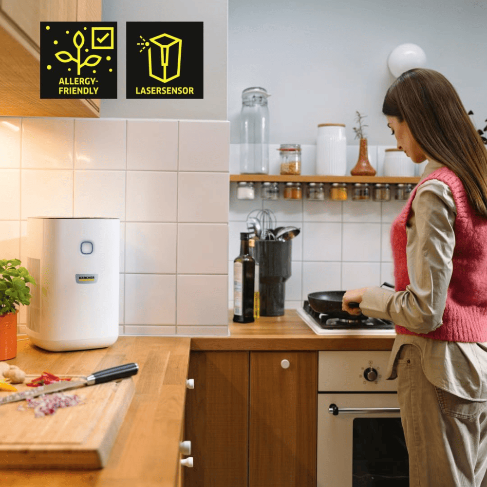 Karcher AF20 Dual H13 HEPA & Activated Carbon Filters Air Purifier with Air Quality Display