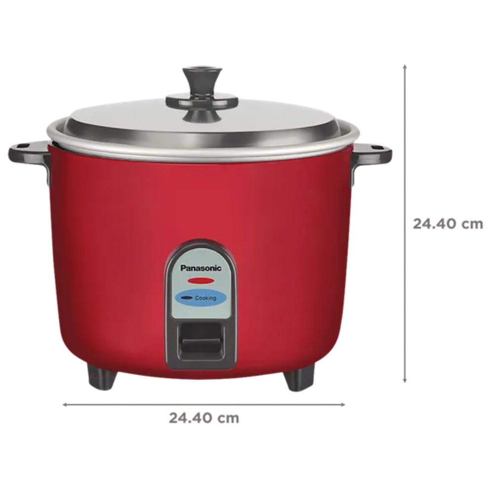 Panasonic SR-WA10(GE9), 1.0 Ltrs 450 Watts Electric Rice Cooker (Maroon)