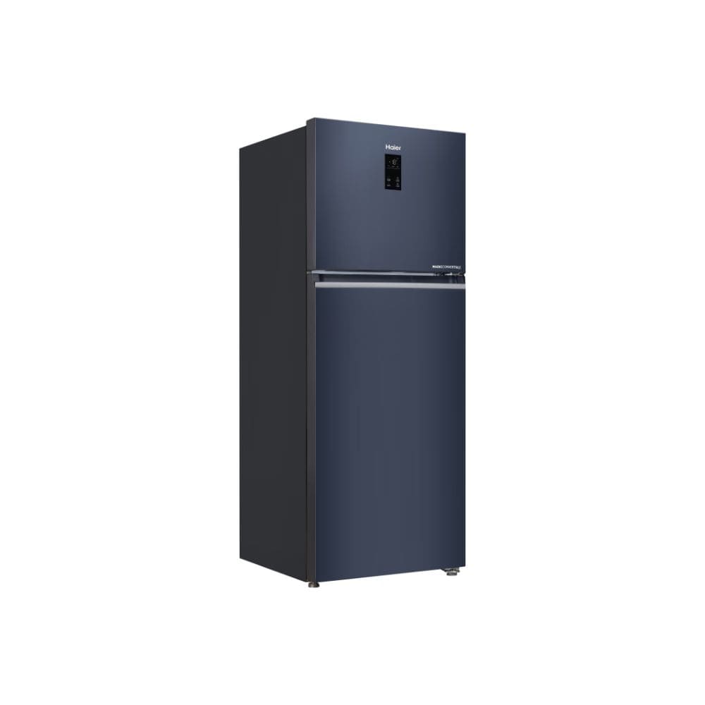 Haier 328 Ltrs, 2 Star Frost Free Double Door Frost Free Top Mount Refrigerator (HRF 3782BLGKA P, Graphite Black)