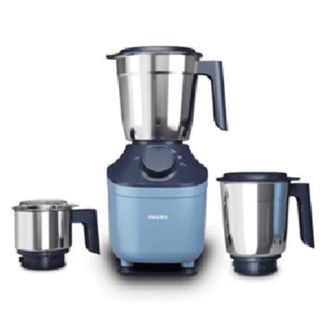 Philips 500 Watts Mixer Grinder with Jars (Hl7773/00, Blue & White)