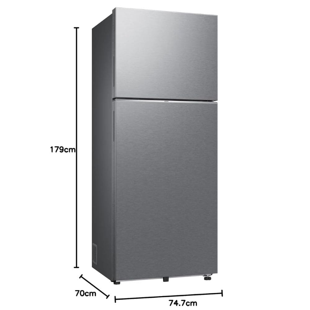 Samsung 419 Ltrs, 2 Star Convertible 5 in 1 Digital Inverter Frost Free Double Door Refrigerator (RT45HG6A22SLHL, Silver, Easy Clean)