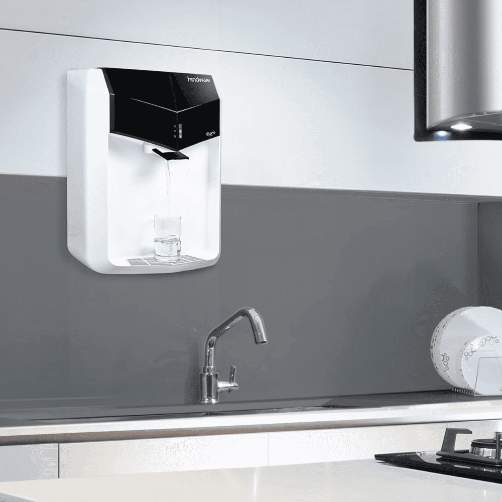 Hindware ELVEA, 7 Ltrs RO+UF+PH +UV+Advance Copper+Ph Booster Best Water Purifier, White & Black