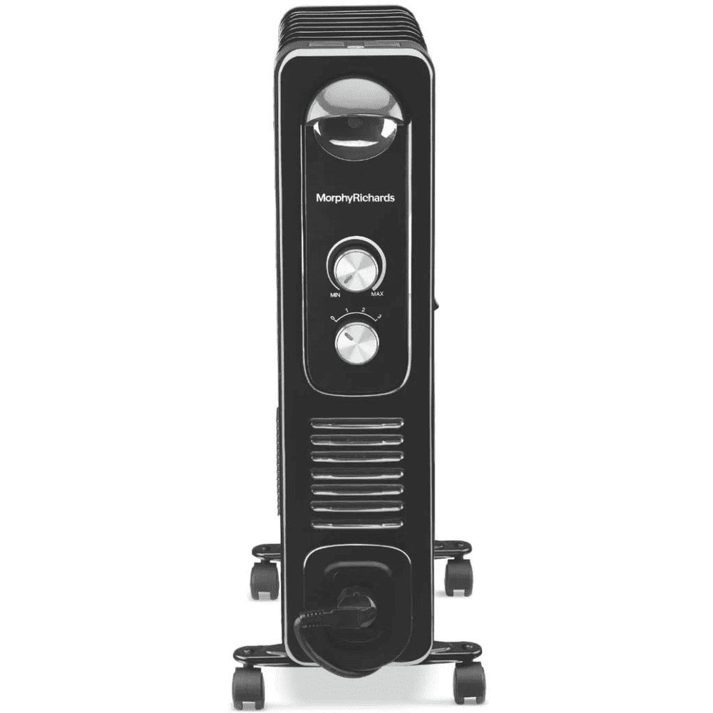 Morphy Richards 11 Wave Fins 2500 Watts Oil Filled Radiator Room Heater with PTC Fan (11F OFR Silent Heating Black)
