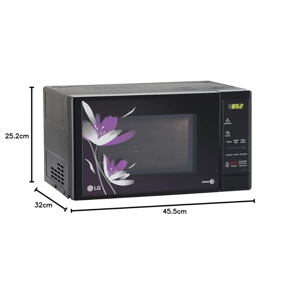 LG 20 Ltrs Solo Convection Microwave Oven All in One Charcoal (MS2043BP,Black)