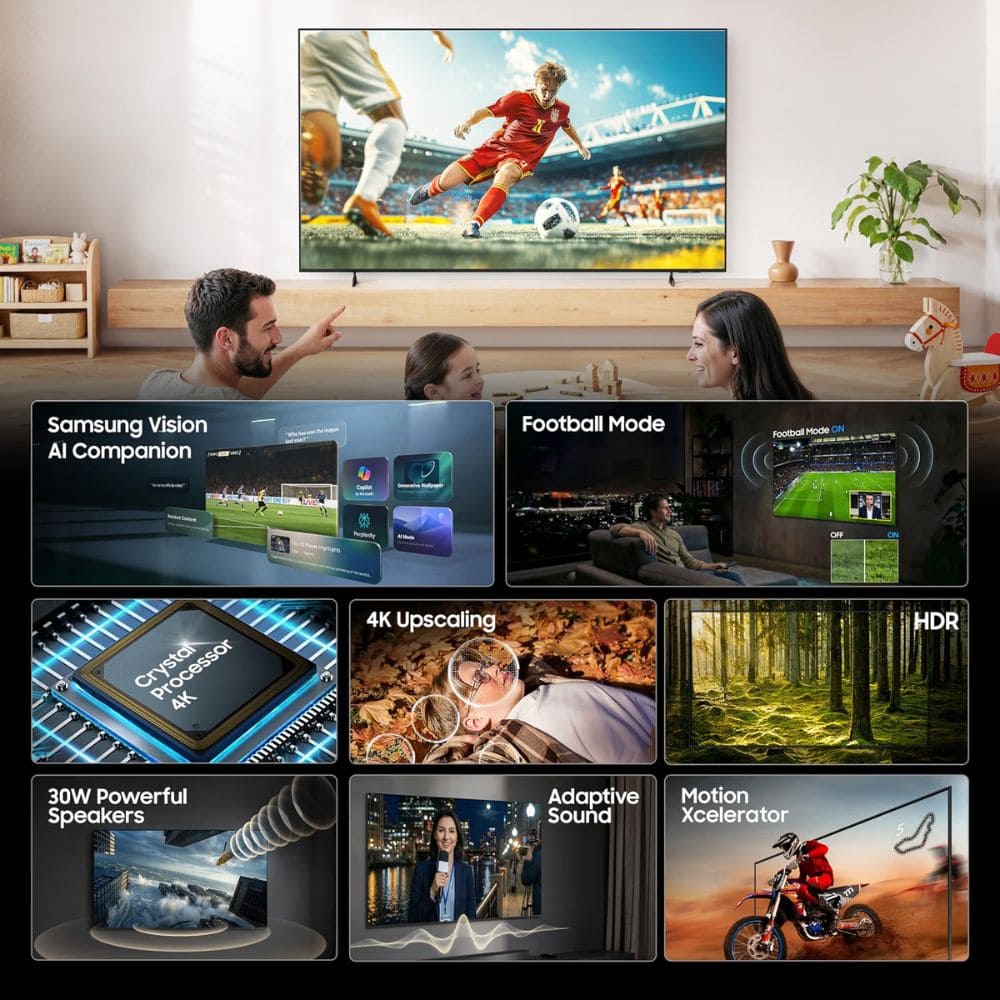 Samsung UA43U8400HULXL, 43 Inches 4K Ultra HD Smart LED TV, Crystal Black