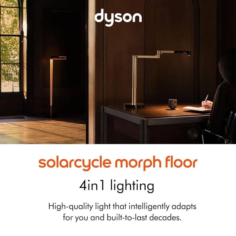 Dyson 298940-1, Solarcycle Morph Floor light (White & Silver)