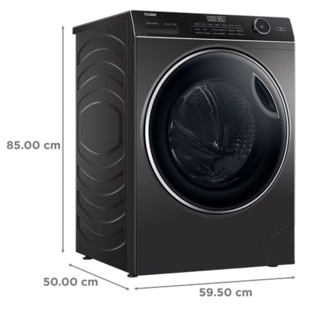 Haier 9 Kg 5 Star Fully-Automatic Front Load Washing machine (HW90-DM14959CBKU1,Black)