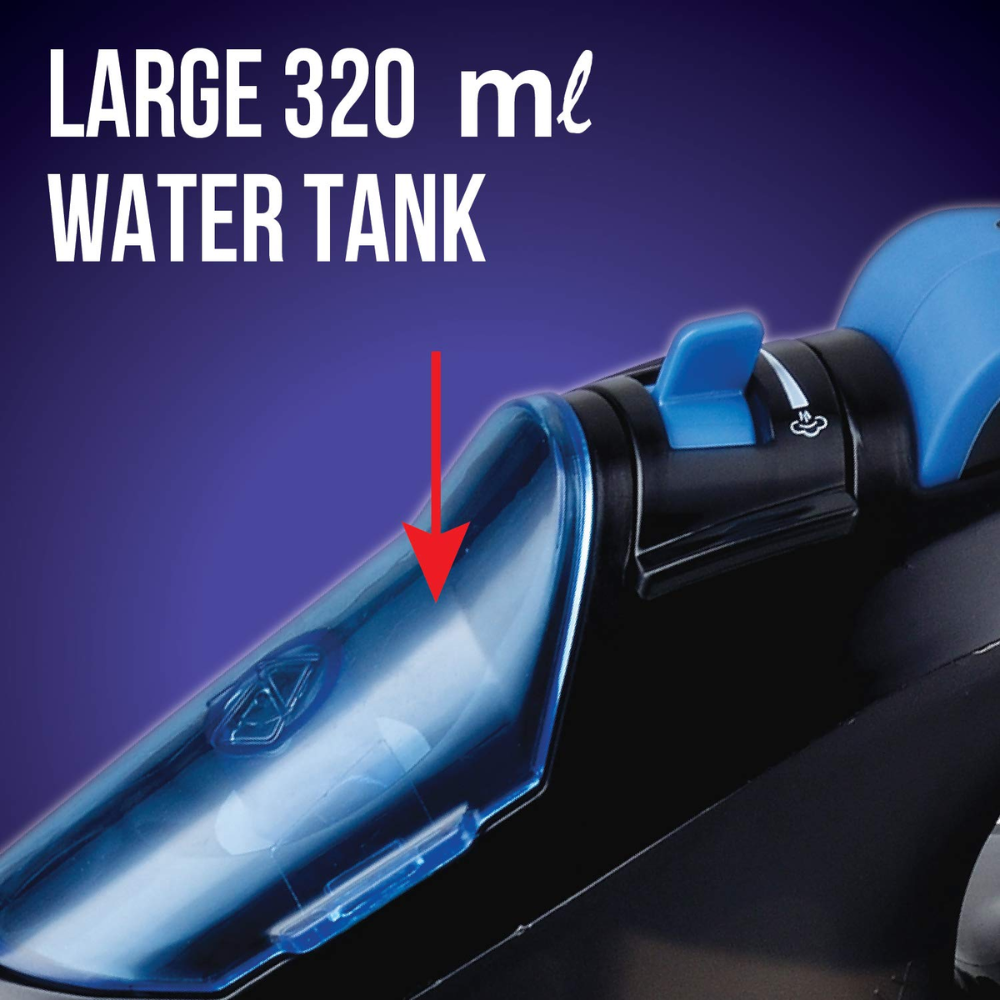 Havells Plush blk, 1600 Watts Steam Iron Press with Steam Burst Anti Drip Function (Black)