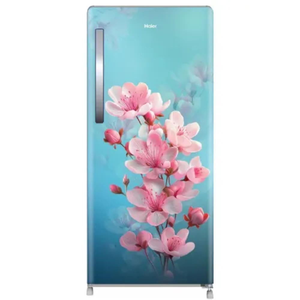 Haier 190 Ltrs, 2 Star Direct Cool Single Door Refrigerator 2 Star Teal Sienna (Cherry Blossom), HRD 2112CTSA N