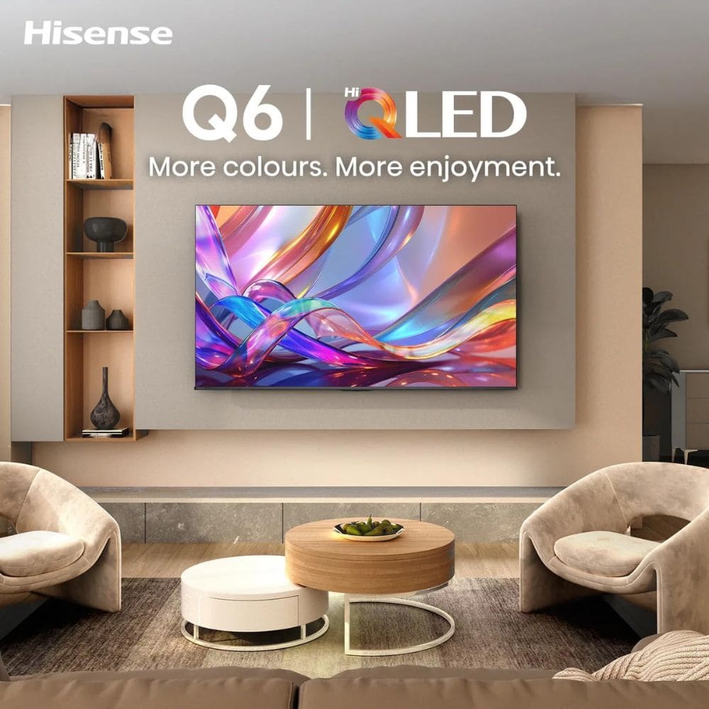 Hisense 50Q6S, 50 Inches 4K Ultra HD Smart QLED TV, Black