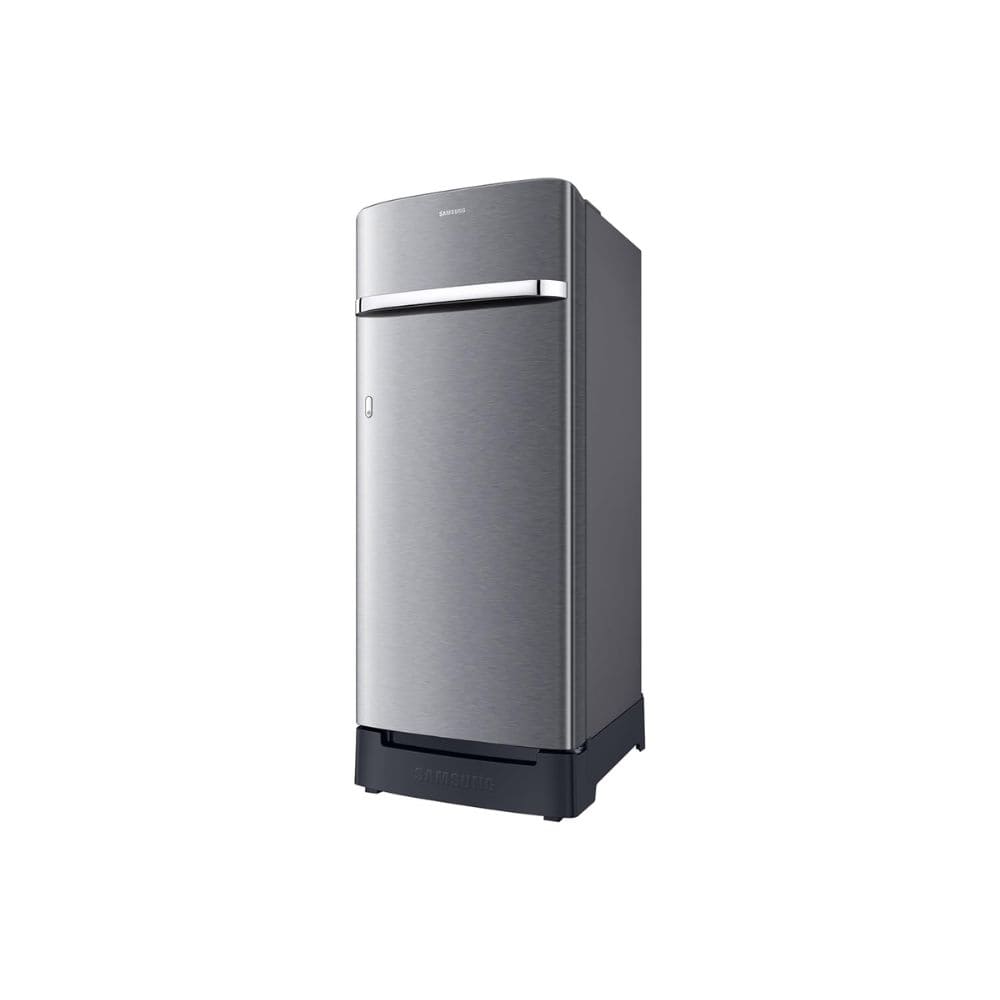 Samsung 215 Ltrs, 4 Star Digital Inverter, Direct Cool Single Door Refrigerator (RR23H2H34S8, Silver, Elegant Inox)
