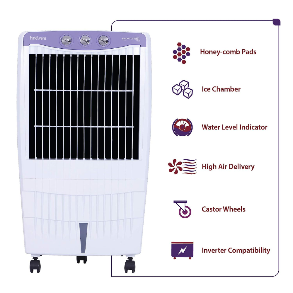 Hindware CD-168501HLA-Snowcrest, 85 Ltrs Desert Room Air Cooler