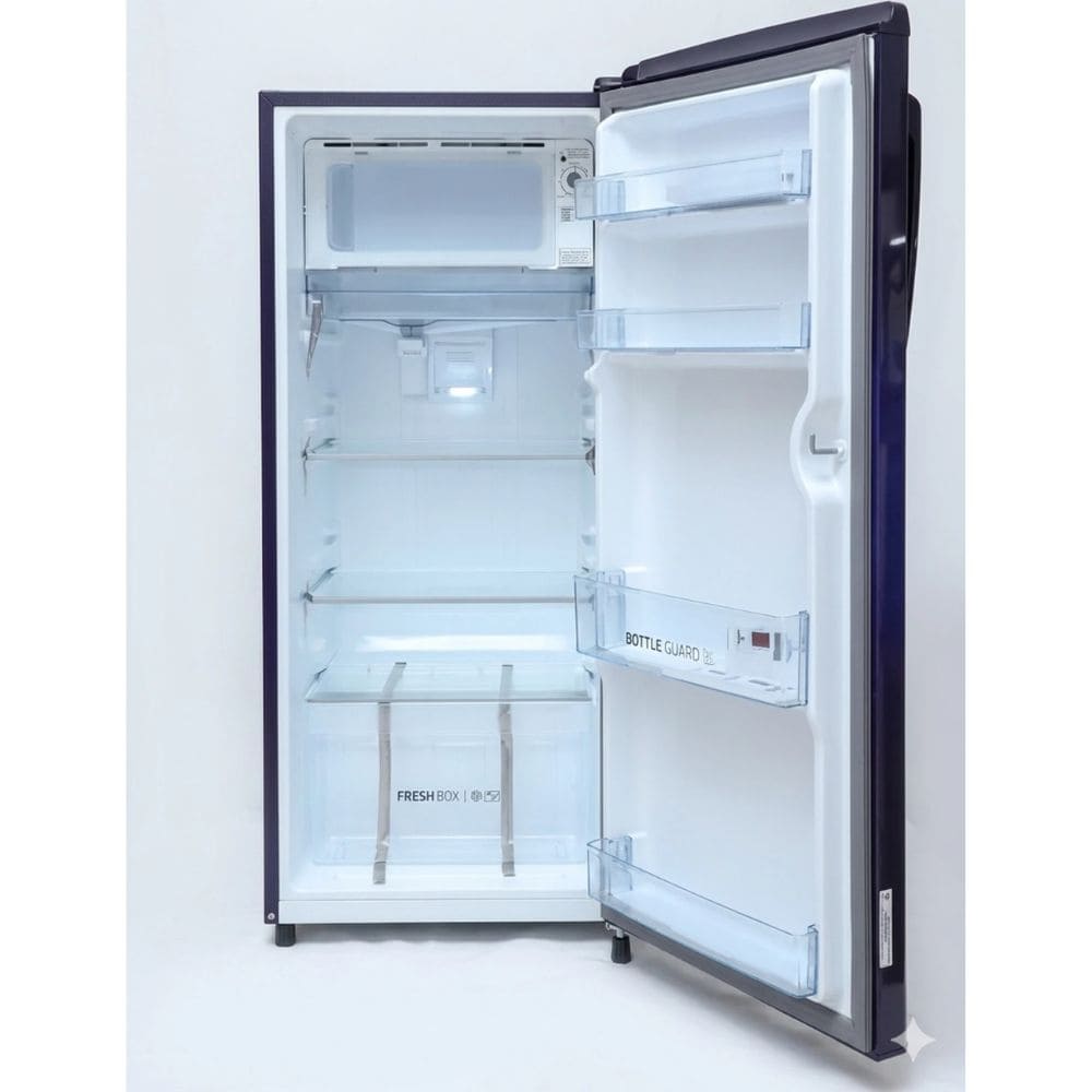 Haier 185 Ltrs, 1 Star Direct Cool Single Door Refrigerator (HRD 2061SMSA N,Moon Silver)