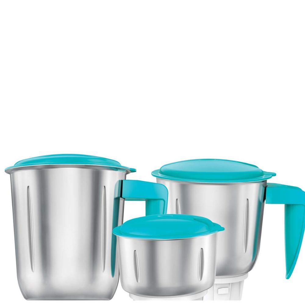 Havells MG ASPRO Plus, 500 Watt 3 Jars Mixer Grinder (Blue & White)