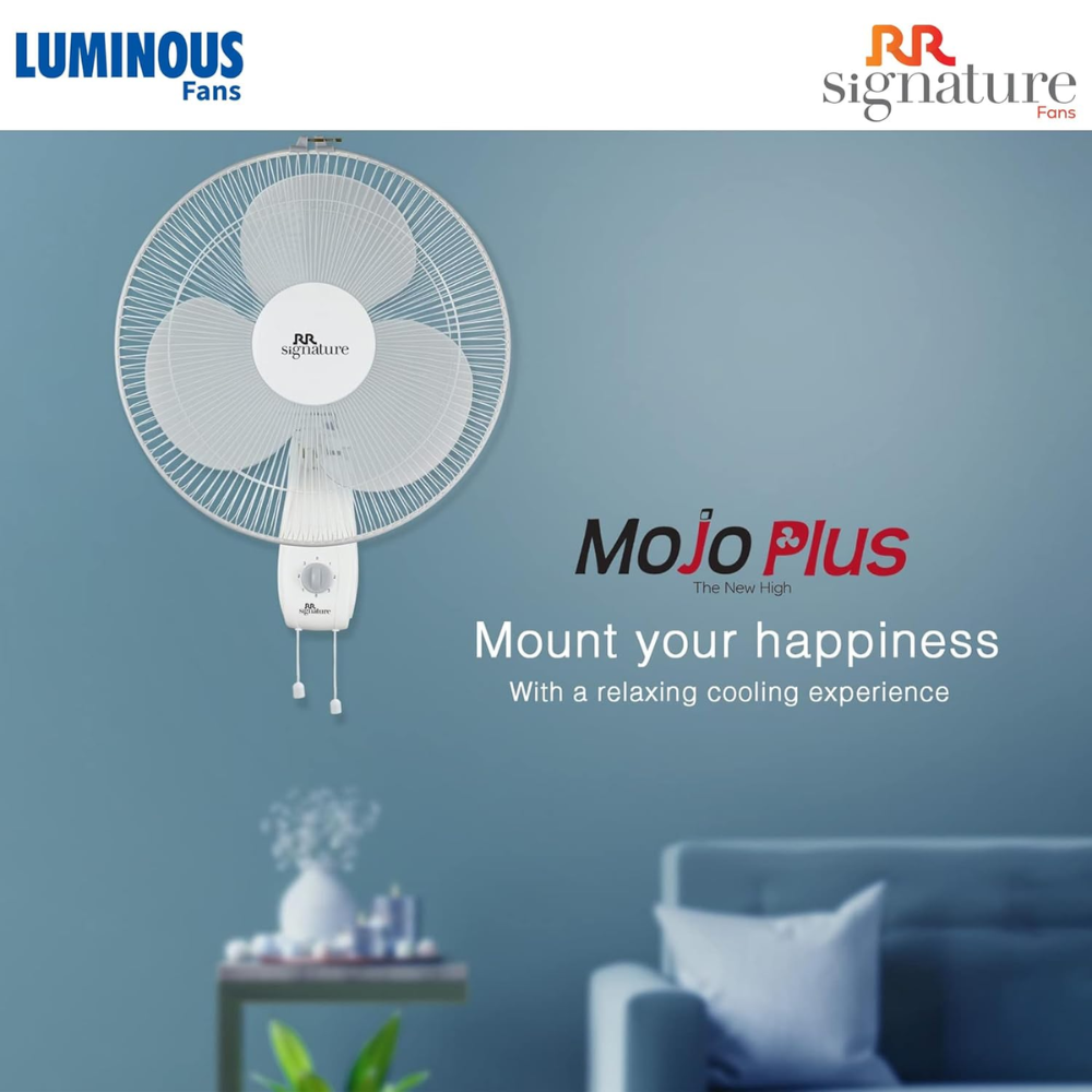 Luminous 400mm 3 Blade High Speed Wall Fan (Mojo Plus)