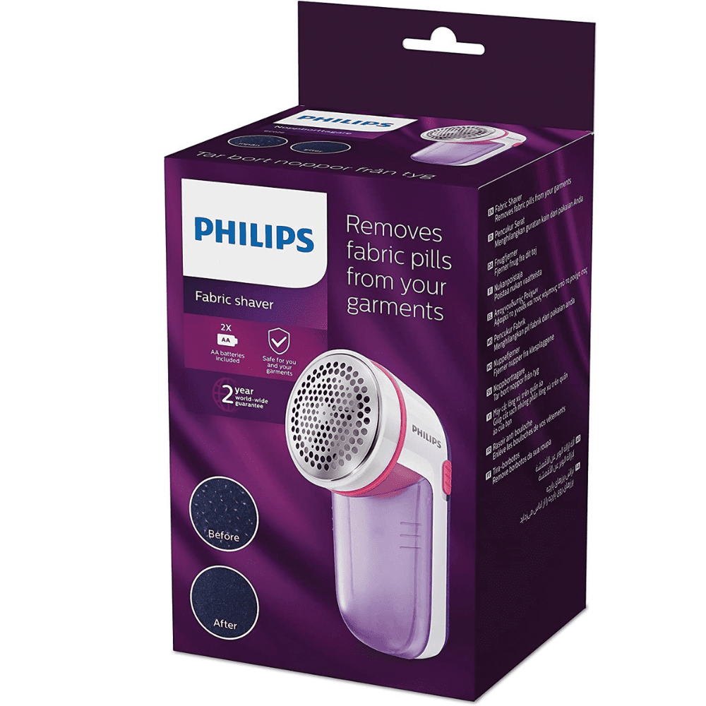 Philips GC026/30, Fabric Shaver, Lint Remover for Woolen Sweaters, Blankets (White)