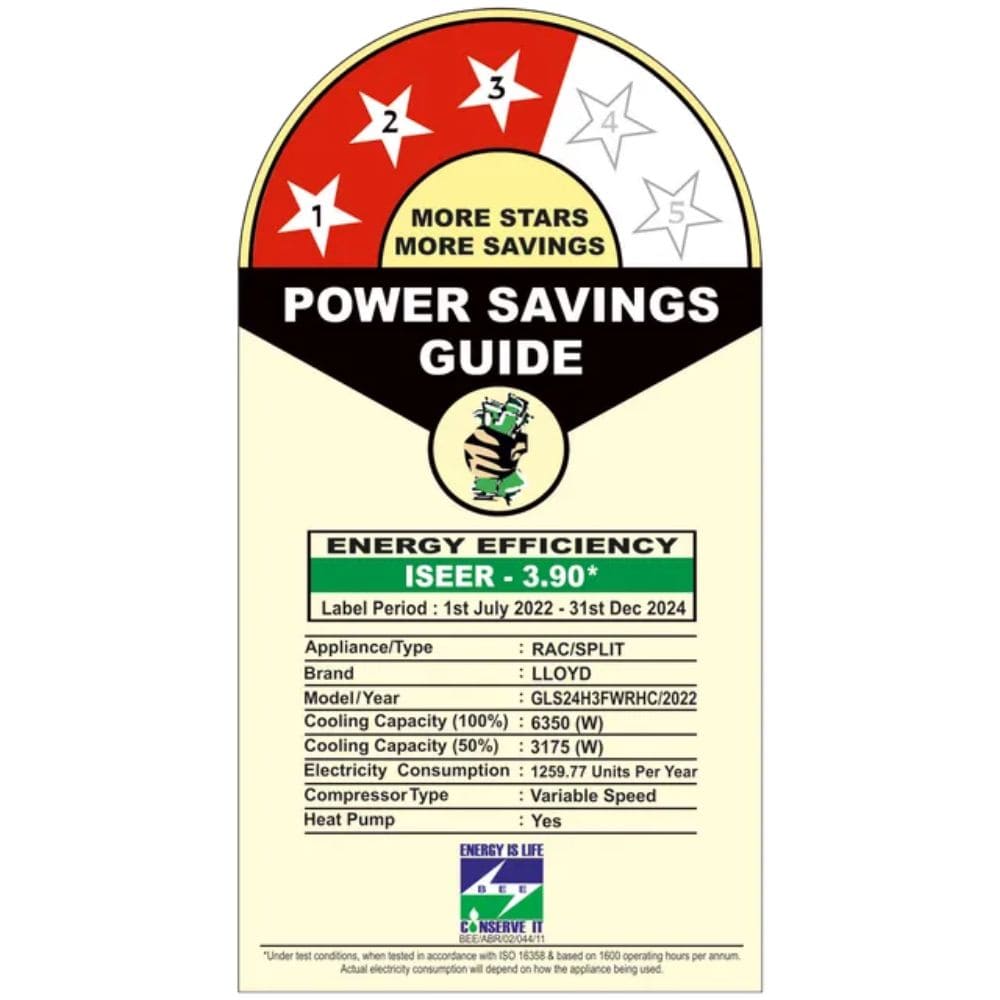 Lloyd 2.0 Ton 3 Star H&C Inverter Split Air Conditioner (GLS24H3FWRHC)