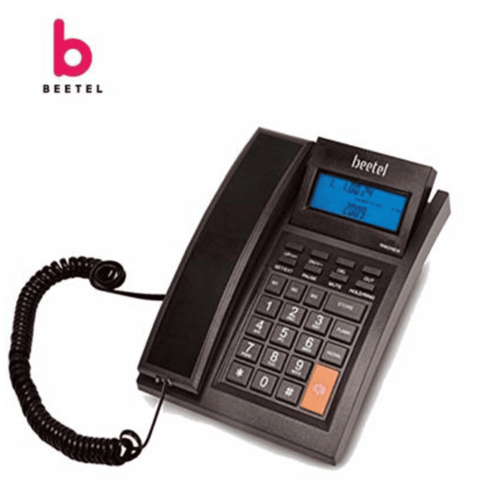 Beetel M64 Caller Id Corded Landline Phone, Black