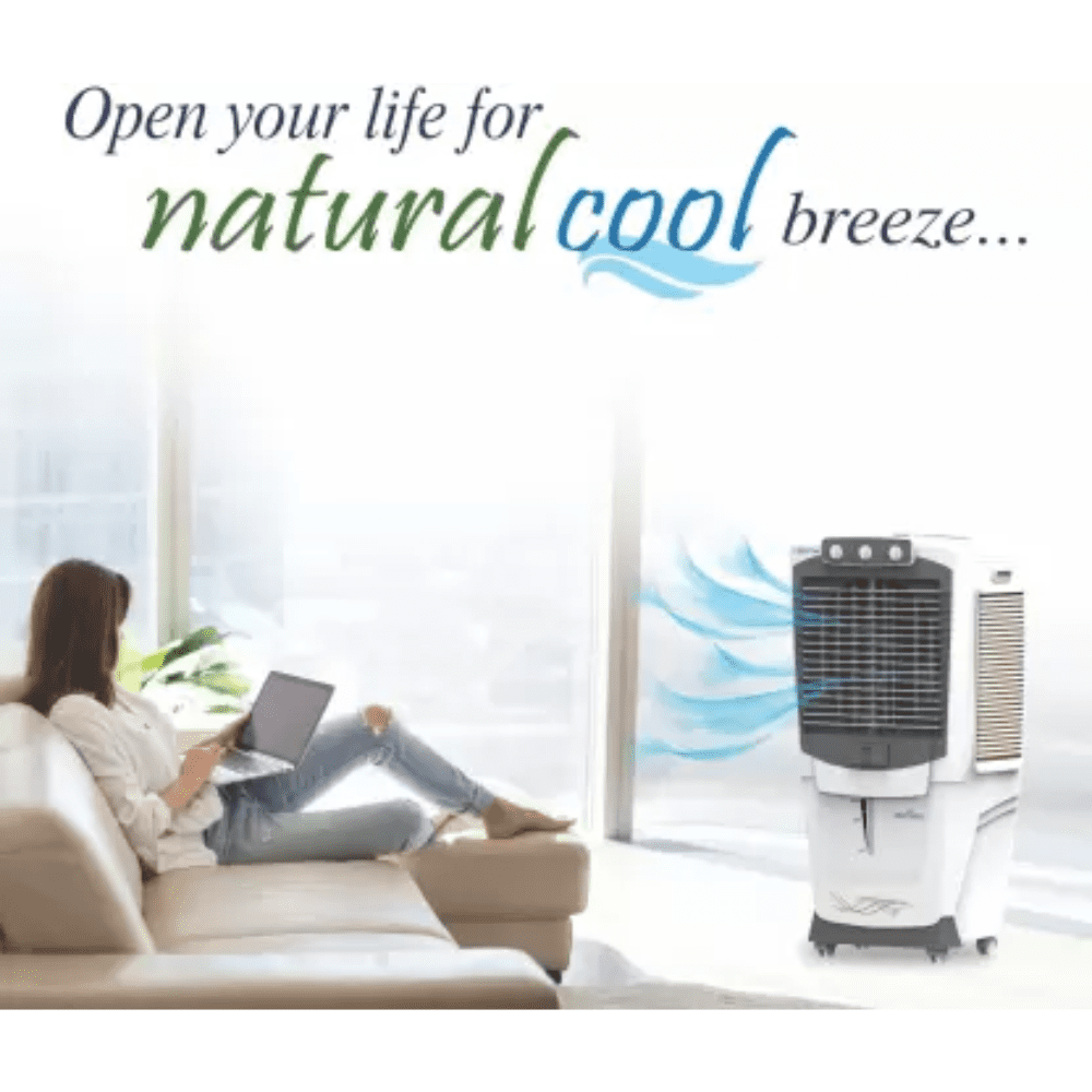 Aisen 55 Ltrs Desert Room Air Cooler (Magna55,White & Grey)