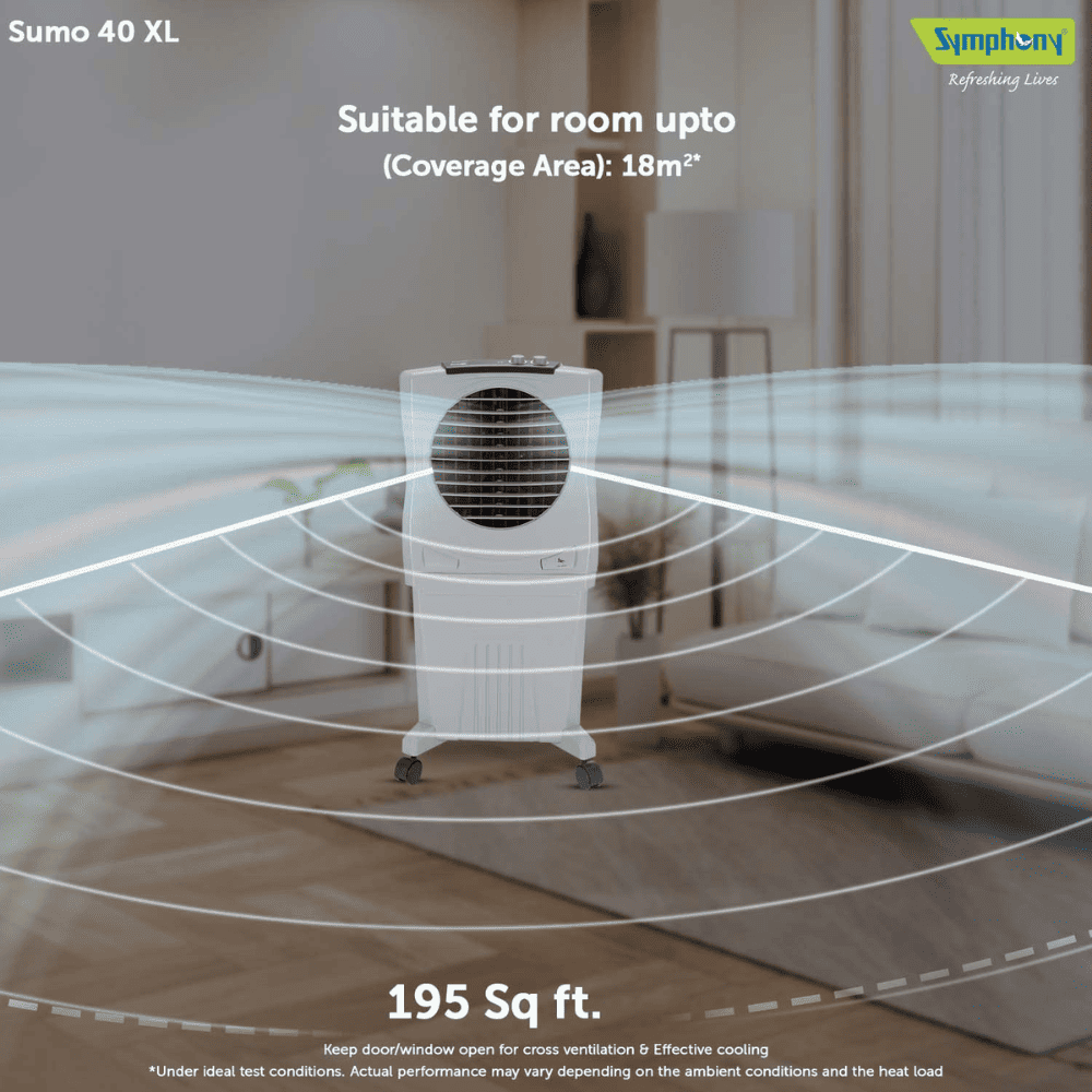 Symphony 45 Ltrs Personal Air Cooler (Sumo 40XL)