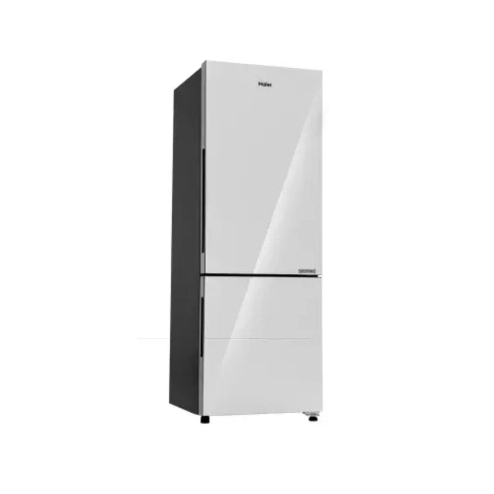 Haier 265 Ltrs, 2 Star Frost Free Double Door Bottom Mount Refrigerator (HRB 3152PMGA P, Glass mirror)
