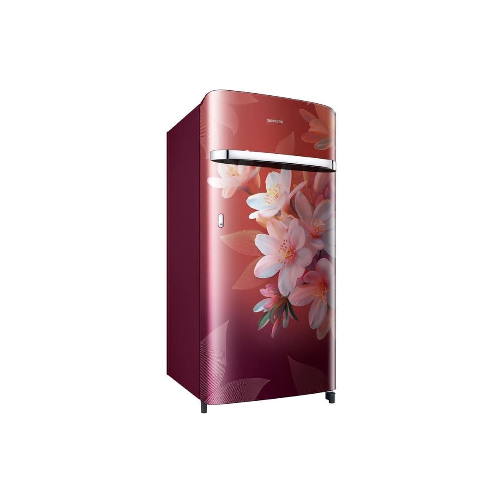 Samsung 189 Ltrs, 5 Star Digital Inverter, Direct Cool Single Door Refrigerator (RR21H2G25WR, Wild Lily Red)